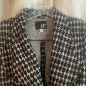 Kut from the Kloth Houndstooth Blazer - Black and White